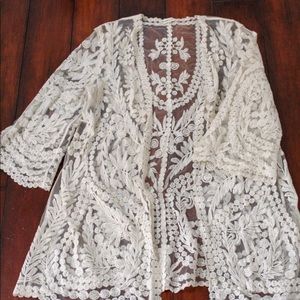 Lace kimono